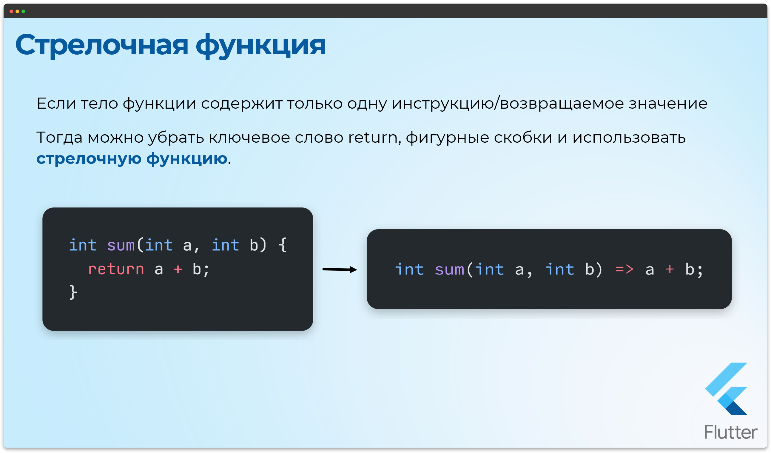 Стрелочная функция